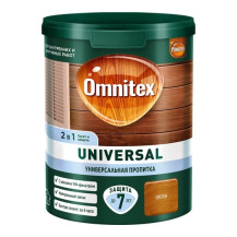 Пропитка для дерева OMNITEX Universal 2в1 Орегон 0.9л  /Россия/