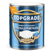 Краска TOPGRADE гладкая коричневая 0.75л RAL8017 арт 50036357/Россия/