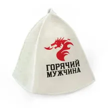 Шапка для бани Горячий мужчина Бацькина баня Россия/
