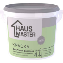 Краска Haus Master фактурная фасадная для наруж.и внутрен.работ белая 15кг /Беларусь/ Краска Haus Master фактурная фасадная для наруж.и внутрен.работ белая 15кг /Беларусь/