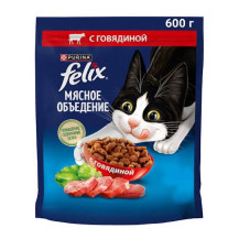 Корм Felix мясное объедение с говядиной 600г /Россия/ Корм Felix мясное объедение с говядиной 600г /Россия/