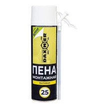 Пена монтажная бытовая Daxmer 25 650мл 350г /Россия/ Пена монтажная бытовая Daxmer 25 650мл 350г /Россия/