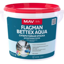 Краска Flagman bettex aqua суперстойкое покрытие белая матовая 5л /Беларусь/