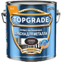 Краска TOPGRADE гладкая коричневая 2л RAL8017 арт 50036351/Россия/