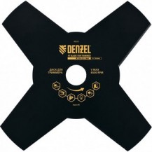 Диск для триммера 230*25.4 толщина 1.6мм 4 лезвия Denzel арт.96323 /Китай/ Диск для триммера 230*25.4 толщина 1.6мм 4 лезвия Denzel арт.96323 /Китай/