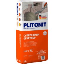 Раствор для кладки огнеупорных кирпичей PLITONIT СуперКамин ОгнеУпор 20кг /Россия/ Раствор для кладки огнеупорных кирпичей PLITONIT СуперКамин ОгнеУпор 20кг /Россия/