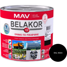 Грунт-эмаль Belakor 15 Ral 9004 черный матовая 2.4л /Беларусь/