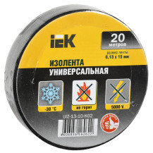 Изолента 0.13х15 мм черная 20 метров /Китай/
