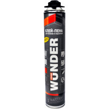 Клей-пена для блоков и кирпичей Wunder 850мл /Беларусь/ Клей-пена для блоков и кирпичей Wunder 850мл /Беларусь/