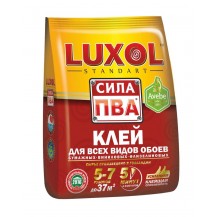 Клей обойный Luxol сила ПВА (Standart) 200г /Беларусь/ Клей обойный Luxol сила ПВА (Standart) 200г /Беларусь/