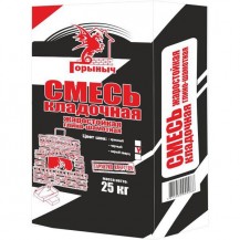 Смесь кладочная жаростойкая глино-шамотная красная Горыныч 25кг /Беларусь/ Смесь кладочная жаростойкая глино-шамотная красная Горыныч 25кг /Беларусь/
